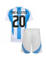 Argentiina Alexis Mac Allister #20 Kotipaita Lasten Copa America 2024 Lyhythihainen (+ shortsit)